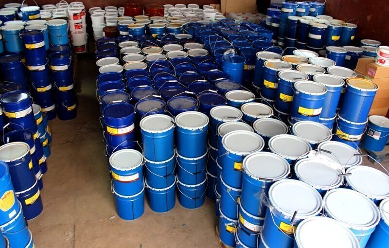 Эмаль ЭП-1236 однокомпонентная красная 50 кг